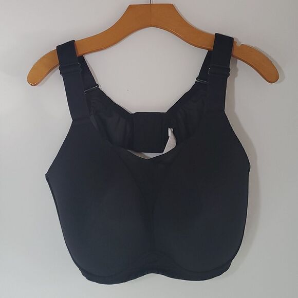 LIVI Lane Bryant Wireless Medium-Impact Wicking Sports Bra Black Size 44DDD - Picture 1 of 10
